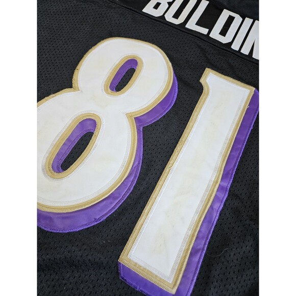 Baltimore Ravens Anquan Boldin Jersey #81 Men's 50 NFL Reebok On Field Stitched - Picture 9 of 11